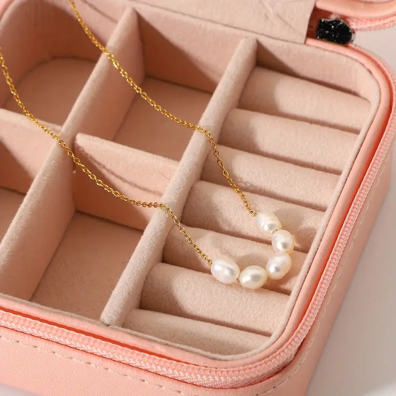 Celeste Five Pearl Chain