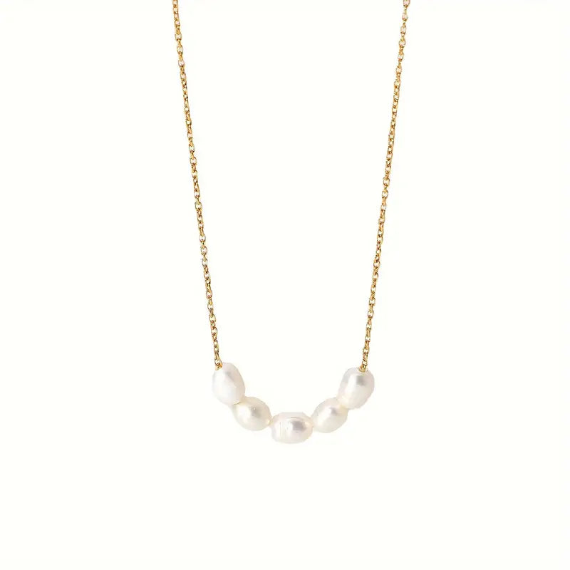 Celeste Five Pearl Chain