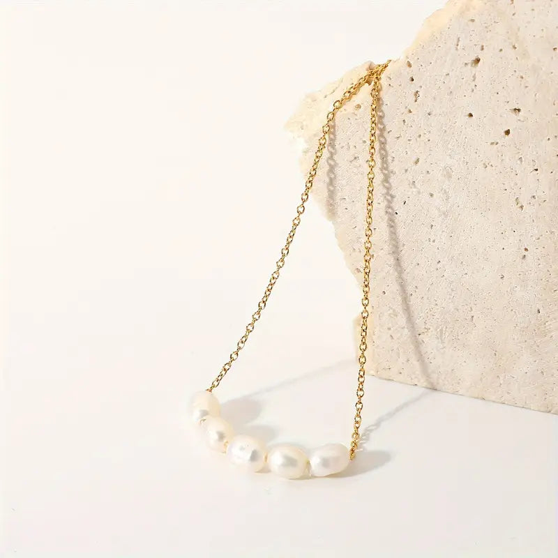 Celeste Five Pearl Chain
