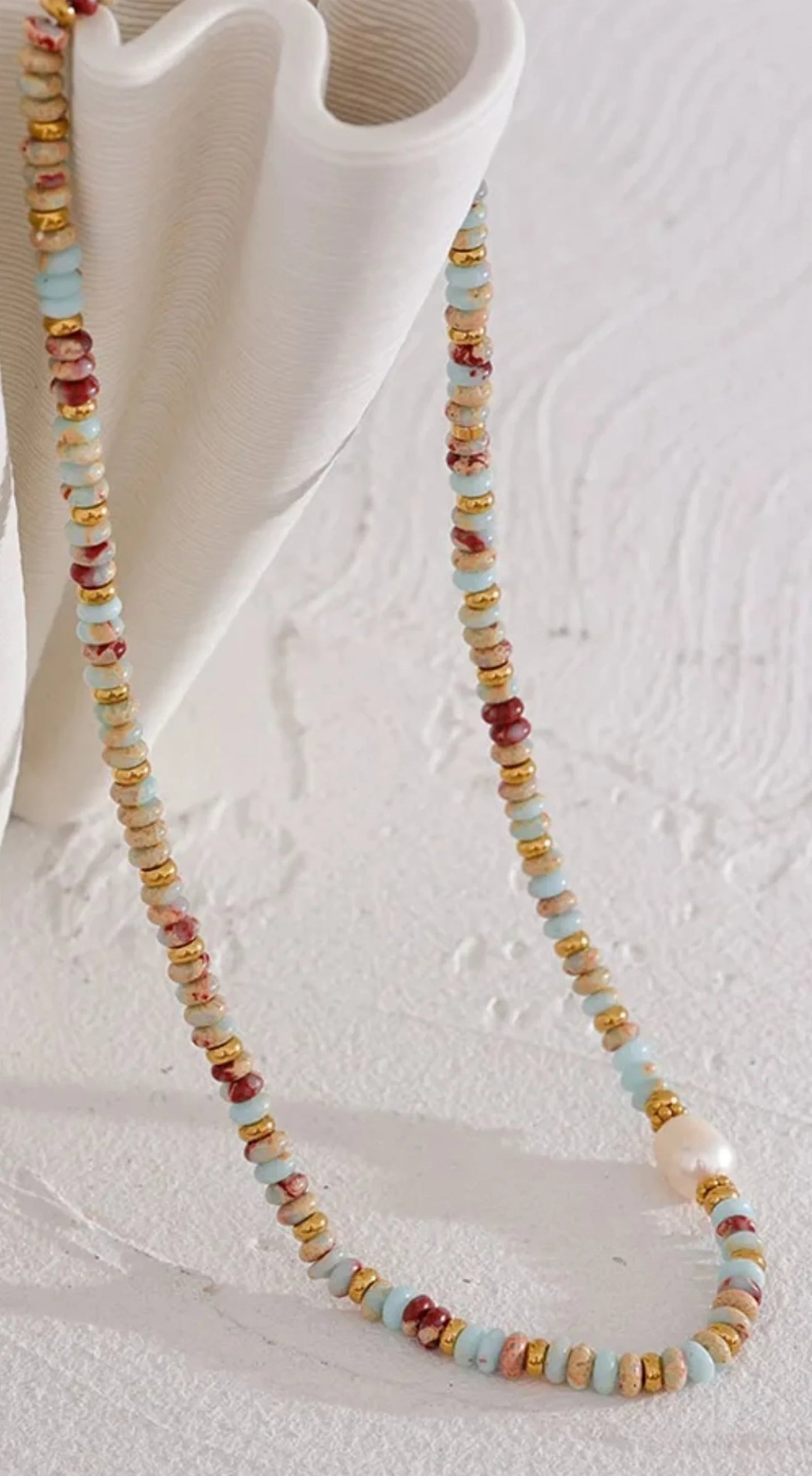 Serena – Freshwater Pearl & Gemstone Beaded Necklace