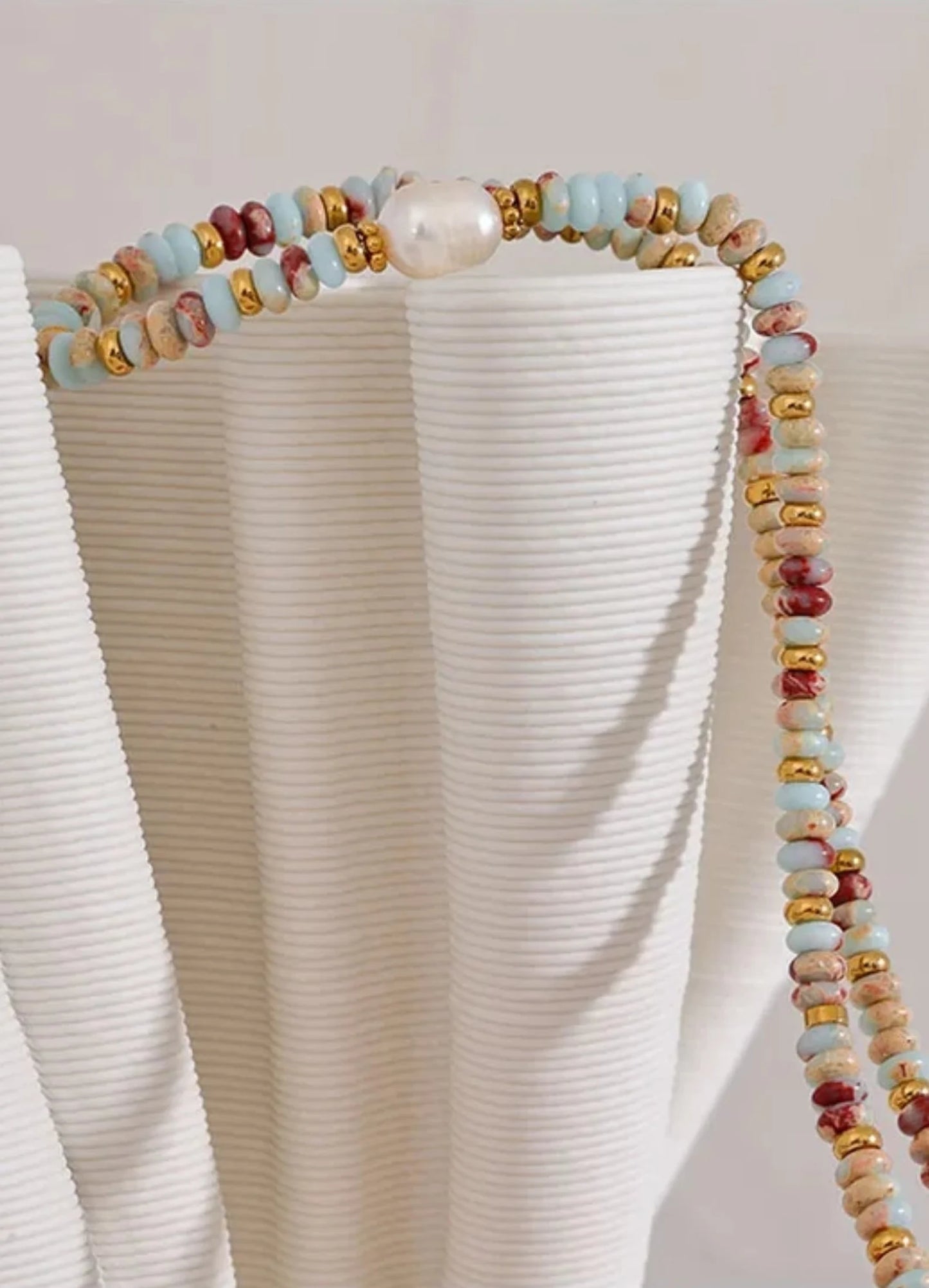 Serena – Freshwater Pearl & Gemstone Beaded Necklace