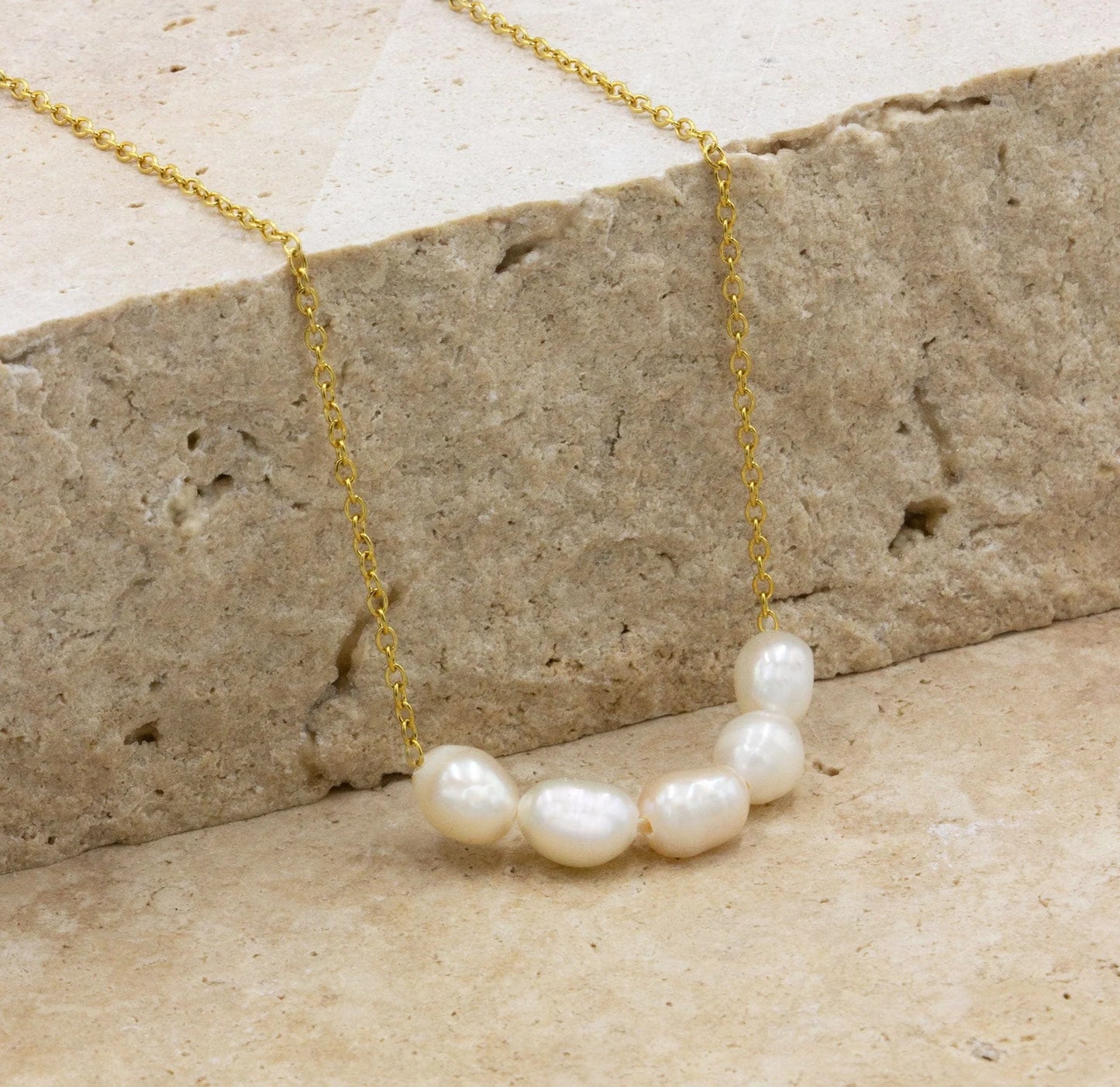 Celeste Five Pearl Chain