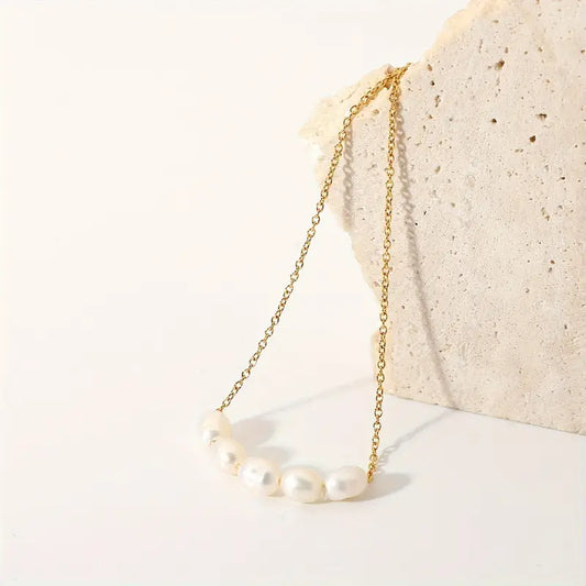 Celeste Five Pearl Chain